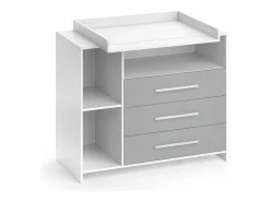 New Cómoda cambiador /gris 113x53x100 oskar Mueble De Bebé
