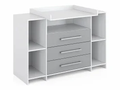 Vicco Cómoda cambiador /gris 143x70x100 oskar