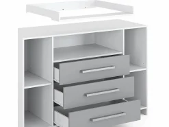 Vicco Cómoda cambiador /gris 143x70x100 oskar