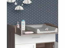 Clearance Vicco Cómoda cambiador /sonoma 75x50x100 lena Blanco