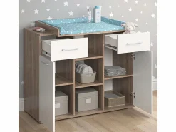 Best Vicco Cómoda cambiador sonoma 113x70x109 leonie Color natural claro