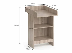 New Cómoda cambiador sonoma 60x88x103 leo Mueble De Bebé