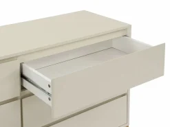 Vente-unique Cómoda con 6 cajones de MDF y metal en color y dorado - KORASA de Pascal Morabito