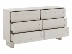 Vente-unique Cómoda con 6 cajones mdf en color - ANEZA