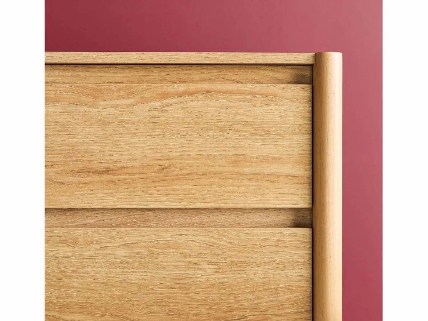 New Sweeek Cómoda con decoración de madera, 6 cajones natural Color natural claro