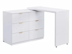 New Cómoda con ángulo pivotante de 6 cajones en y dorado - DRANOVA de Pascal Morabito Tocador|Cómoda