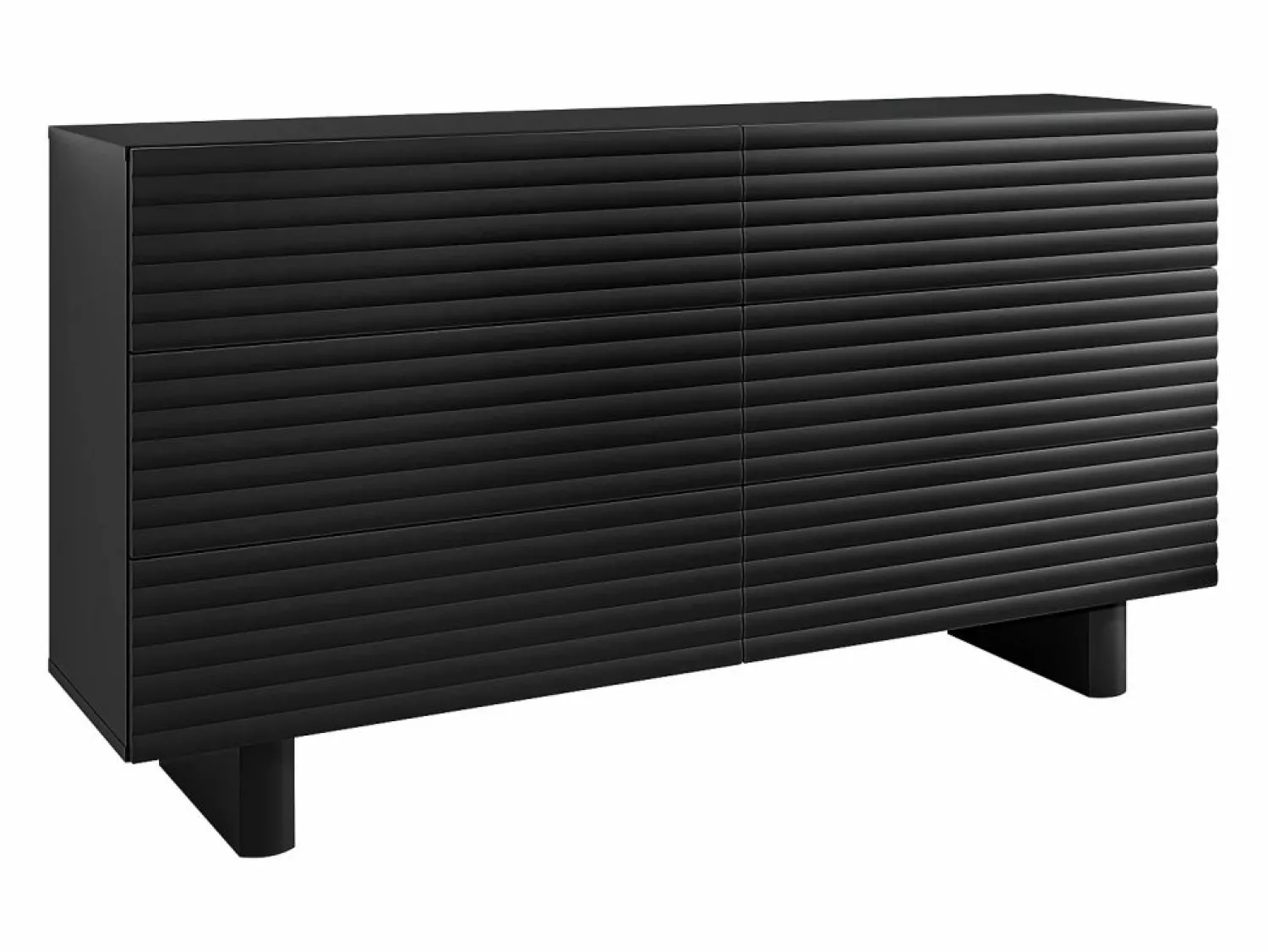 Hot Vente-unique Cómoda de 6 cajones de MDF en color - LUDIMA Negro
