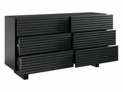 Hot Vente-unique Cómoda de 6 cajones de MDF en color - LUDIMA Negro
