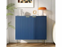 Clearance Cómoda de 2 puertas con estante, aparador, mueble de cocina, dormitorio, 80 x 40 x 78 cm, Vitrina