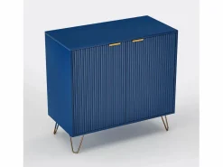Clearance Cómoda de 2 puertas con estante, aparador, mueble de cocina, dormitorio, 80 x 40 x 78 cm, Vitrina