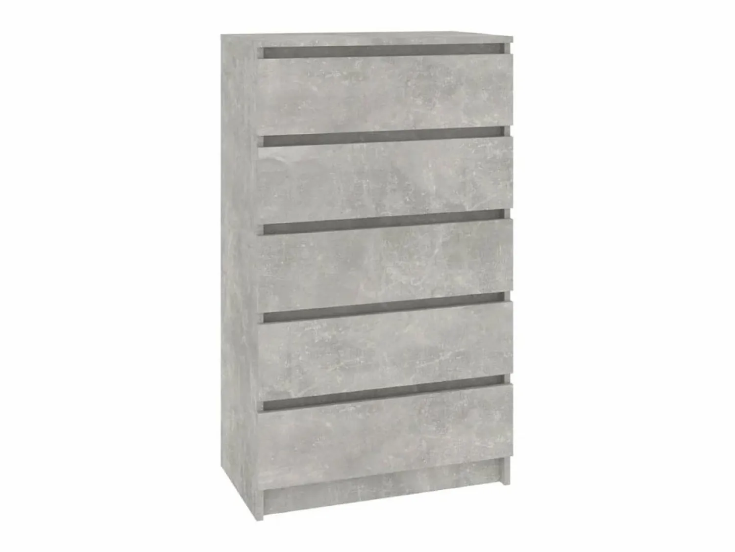 Cómoda de madera contrachapada hormigón 60x36x103 cm ES80741