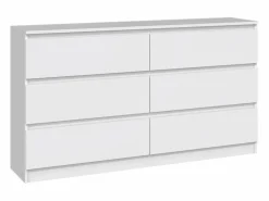 Best SELSEY Cómoda de seis cajones - 138 cm - - MALWA Blanco