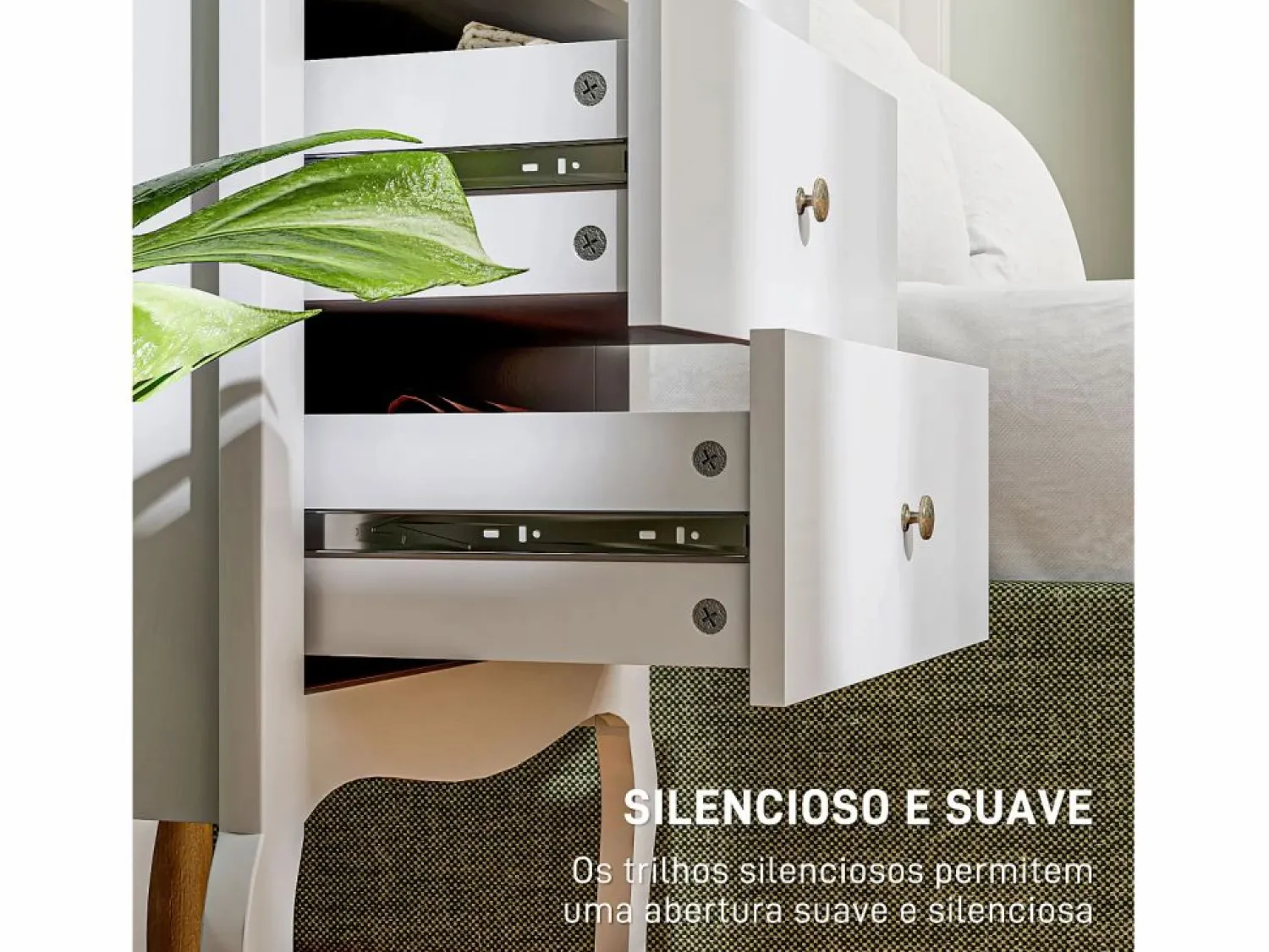 Hot Homcom Cómoda Kiwita 4 cajones 98,5x60x40 cm Blanco