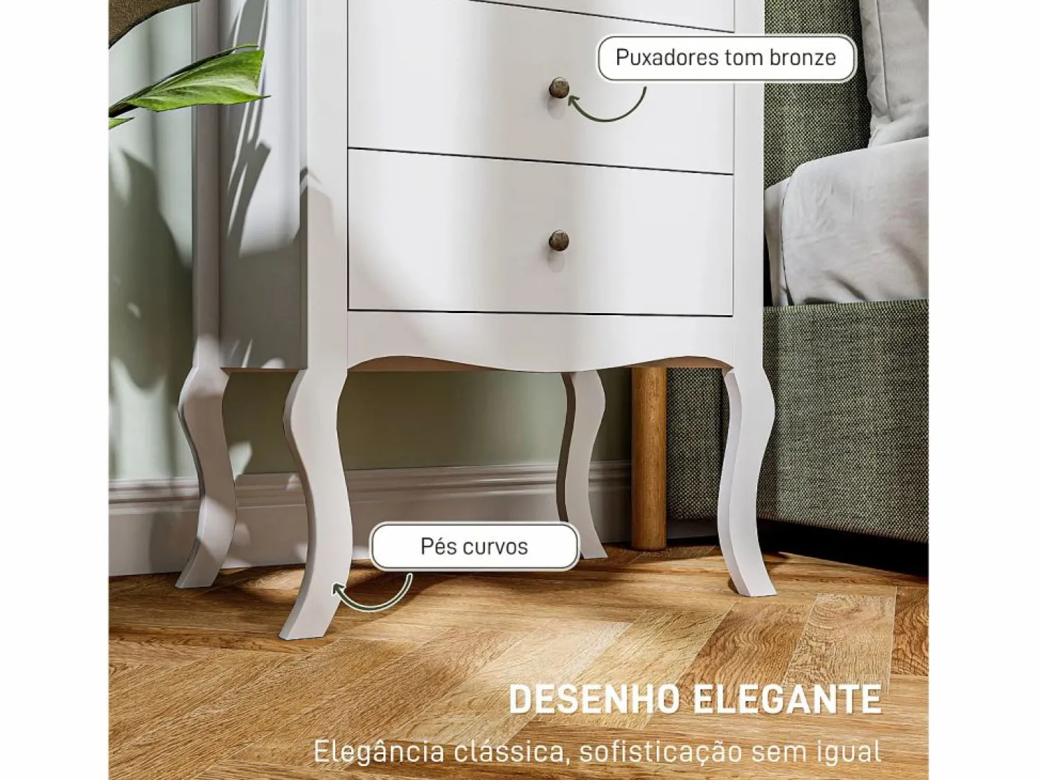 Hot Homcom Cómoda Kiwita 4 cajones 98,5x60x40 cm Blanco