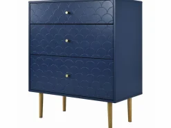 Hot Cómoda Ragement para dormitorio - 3 cajones - oscuro Cómoda