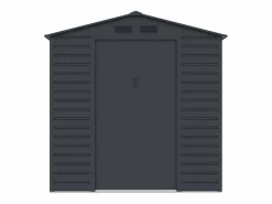Online EXPERTLAND Cobertizo de jardín de metal en acero galvanizado antracita 4,15 m² ADELMO Gris antracita
