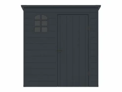 Outlet EXPERTLAND Cobertizo de jardín de resina antracita 2,09 m² - NERIO Gris antracita
