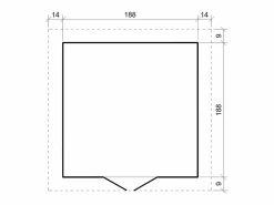 Best Cobertizo de madera con suelo tratado - H218x206x216 cm / 3.53 m² - M343C+M343G Caseta De Jardín