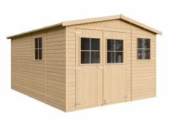Timbela Cobertizo de madera con suelo tratado - 324x416 cm / 12m² - M336+M336G