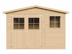 Clearance Cobertizo de madera con suelo tratado - 6m² - M334+M334G Caseta De Jardín