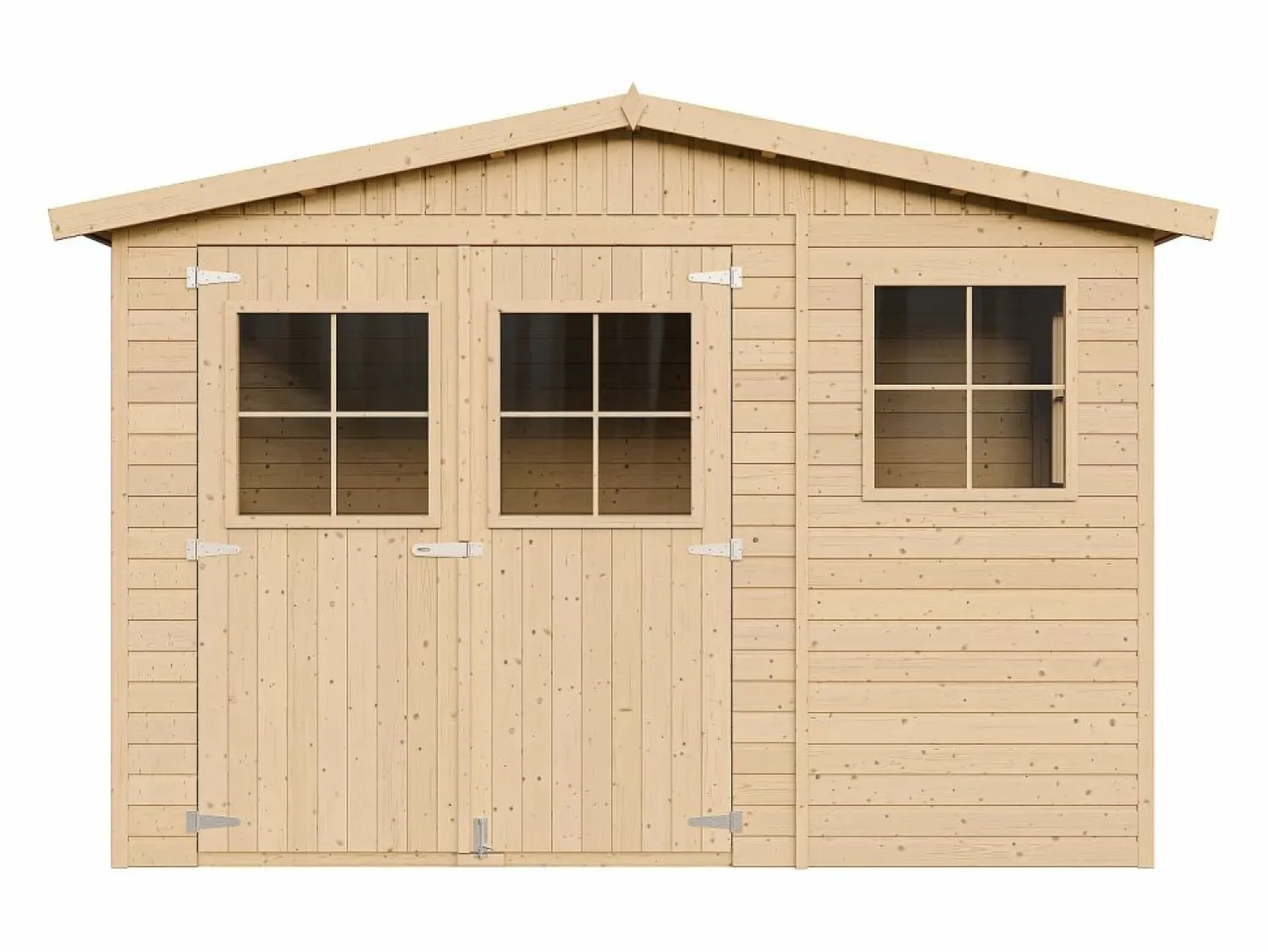 Clearance Cobertizo de madera con suelo tratado - 6m² - M334+M334G Caseta De Jardín