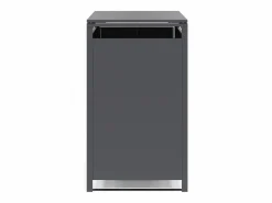 Best Cobertizo para cubo de basura en acero galvanizado 1 cubo 68x80x116 240L LOKAFA Caseta De Jardín