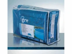 Best GRE Cobertor de Verano 805x460 cm para Piscinas Ovaladas de 810x470 cm | Cobertor Flotante Isotérmico Azul