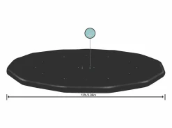 Clearance Cobertor Invierno para Piscina Desmontable Redonda Ø360 cm Accesorio Piscina