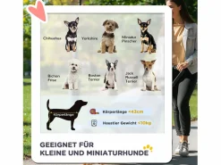 Discount Cochecito plegable para perros y gatos, poliéster resistente, , con ruedas giratorias y funda ajustable (76,5 x 52 x 95 cm) Transportín De Paseo Para Animales