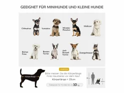 Clearance Cochecito plegable para perros y gatos con protector de lluvia, poliéster, color (80,5 x 51,5 x 100 cm) Caqui