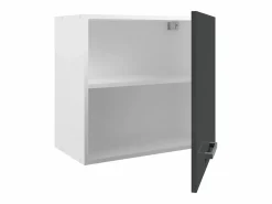 Sale Vente-unique Cocina completa - Con encimera 240 cm - Gris brillante y Blanco - TRATTORIA Gris / Blanco