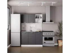 Cocina Completa haaus Ara, Antracita/Blanco, L 120 cm