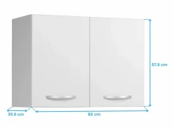 Cocina Eko Contemporánea Blanca con 4 Módulos Aéreos y 5 Bajos (SIN Campana) Blanco