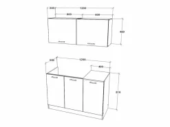 Cocina Equipada haaus Taco, , L 120 cm