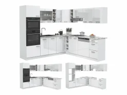 Vicco Cocina esquinera alto brillo/ 247x46x81.6 r-line