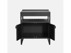 Sweeek Cocina exterior 6 módulos acero inoxidable Negro