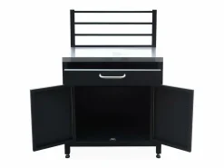 Discount Sweeek Cocina exterior completa de acero inoxidable de 6 módulos Negro