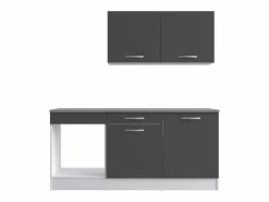 Clearance Cocina Modular Block Eko Gris 180 cm Cocina Completa