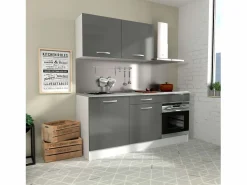 Clearance Cocina Modular Block Eko Gris 180 cm Cocina Completa