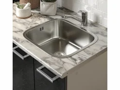 Hot Vicco Cocina para solteros brillo/blanco 160x46x81.6 r-line Negro