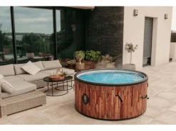 New Coco Spa Exotik Spa Hinchable - 150 cm de Diámetro - 800 Litros - Motor de 2240 W - 2 a 4 Personas Spa Hinchable