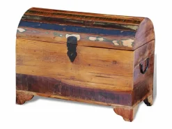 Cofre de almacenamiento de madera maciza reciclada ES164162