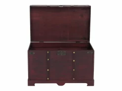 Outlet Cofre de madera Antibes, cuadrado Baúl Y Arcón|Accesorios De Almacenaje