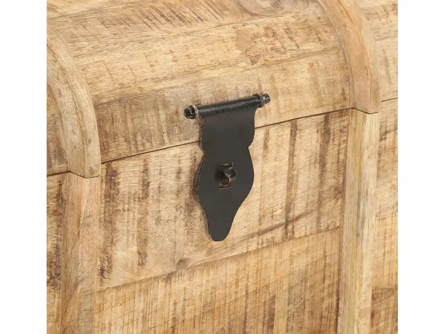 vidaxl Cofres de almacenamiento 2 unidades madera maciza de mango Color natural claro