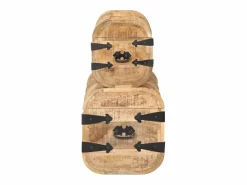 Outlet Cofres de almacenamiento 2 unidades madera maciza de mango ES915073 Marru00f3n