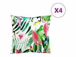 Online Cojines 4 unidades tela 50x50 cm ES631133 Multicolor
