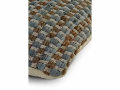 Outlet Cojín algodón y yute gris claro 45x45 cm Ropa De Casa