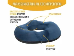 Online Inphysio Cojín Donut para el Cóccix 44x44x7,5 COJÍN COCCIX Azul