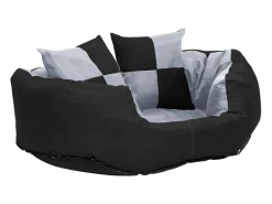Cojín para perro reversible y lavable y negro 65x50x20 cm Cama De Animales De Compañía