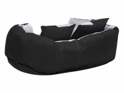 Cojín para perro reversible y lavable y negro 65x50x20 cm Cama De Animales De Compañía